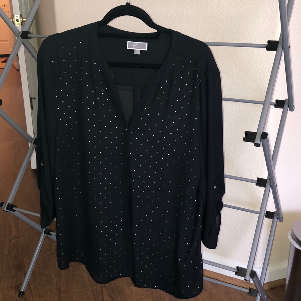 Black Sequin Top